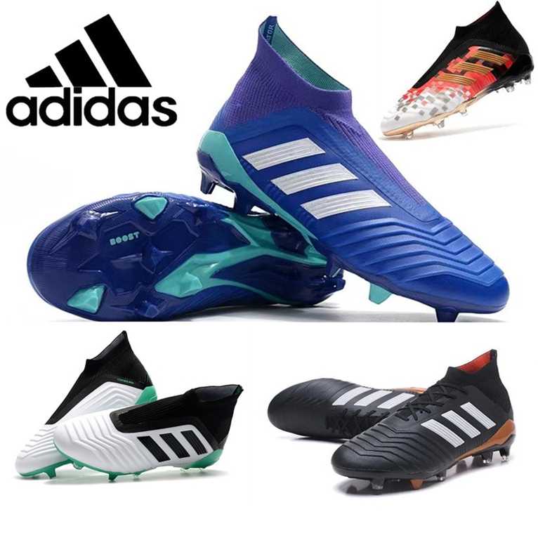 【IN STOCK】adidas predator 18+ รองเท้าฟุตบอล รองเท้าสำหรับเตะฟุตบอล คุณภาพดี  Football Studs soccer shoes