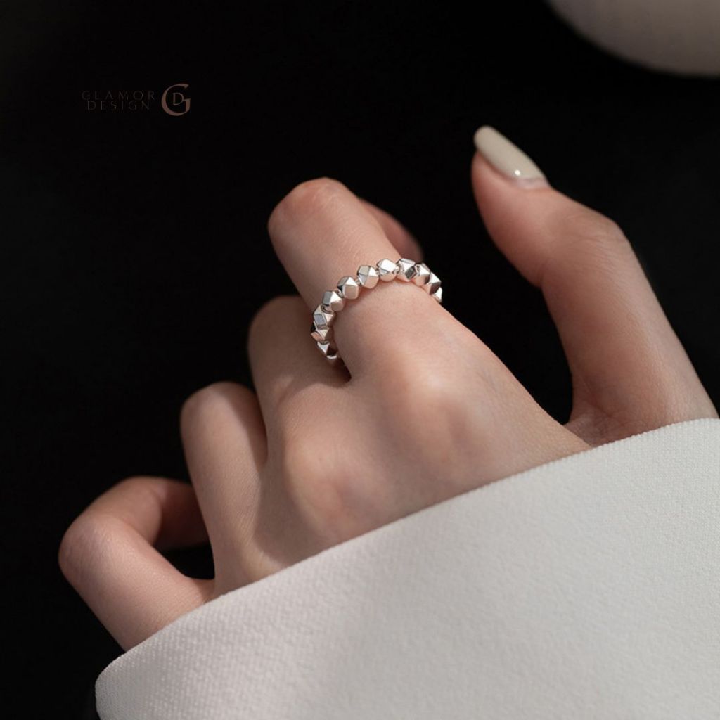 GLAMOR✨【Amulet】🧿แหวนเงินแท้ 925 แหวนเรียบหรู ดีไซน์ลึกลับ ของขวัญมอบให้คนพิเศษ แ