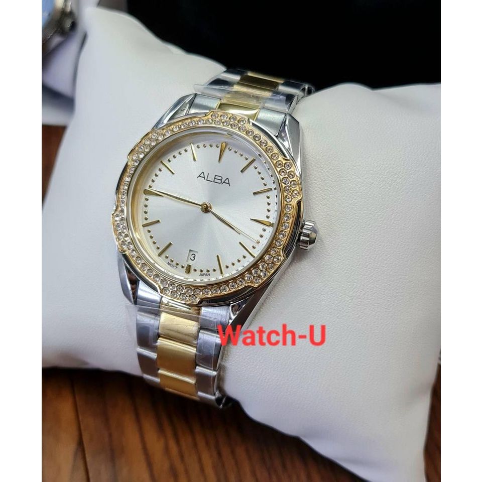 นาฬิกาข้อมือผู้หญิง สองกษัตริย์ทอง รุ่น AG8N32X AG8N32X1 AG8N32