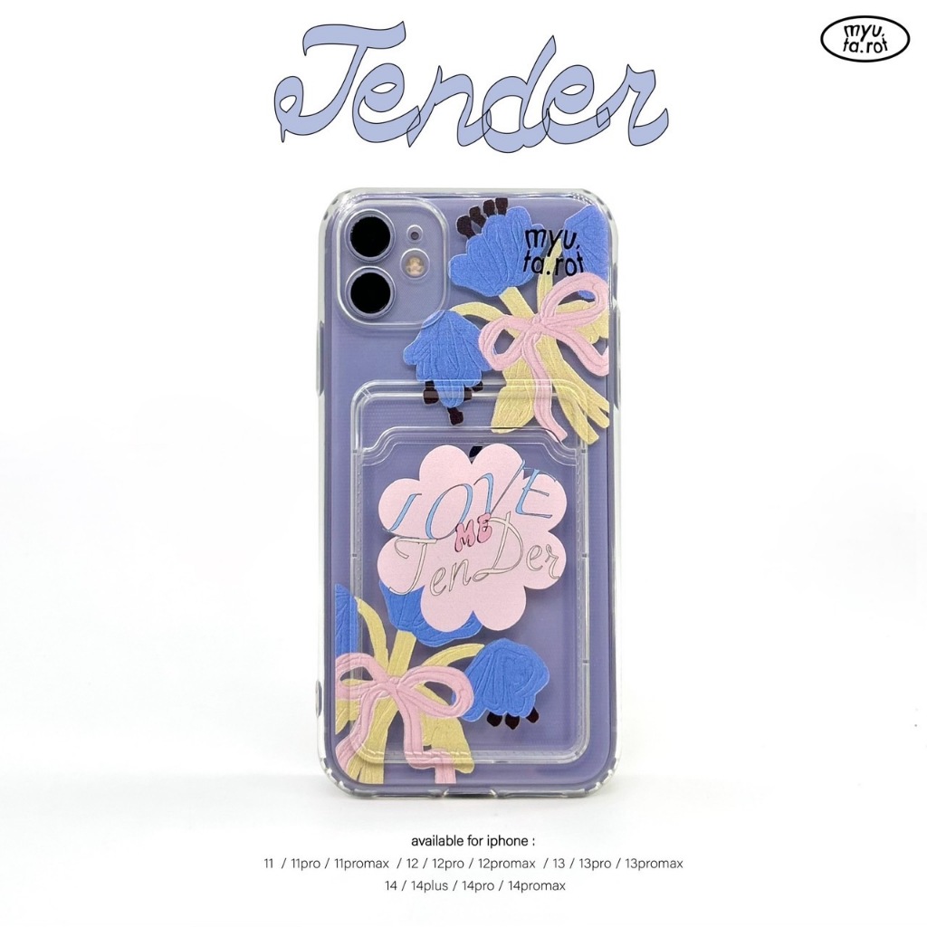 myutarot เคสมือถือใส่บัตร สำหรับไอโฟน ลาย Tender เคสมือถือ เคสใส่การ์ด เคสน่ารัก