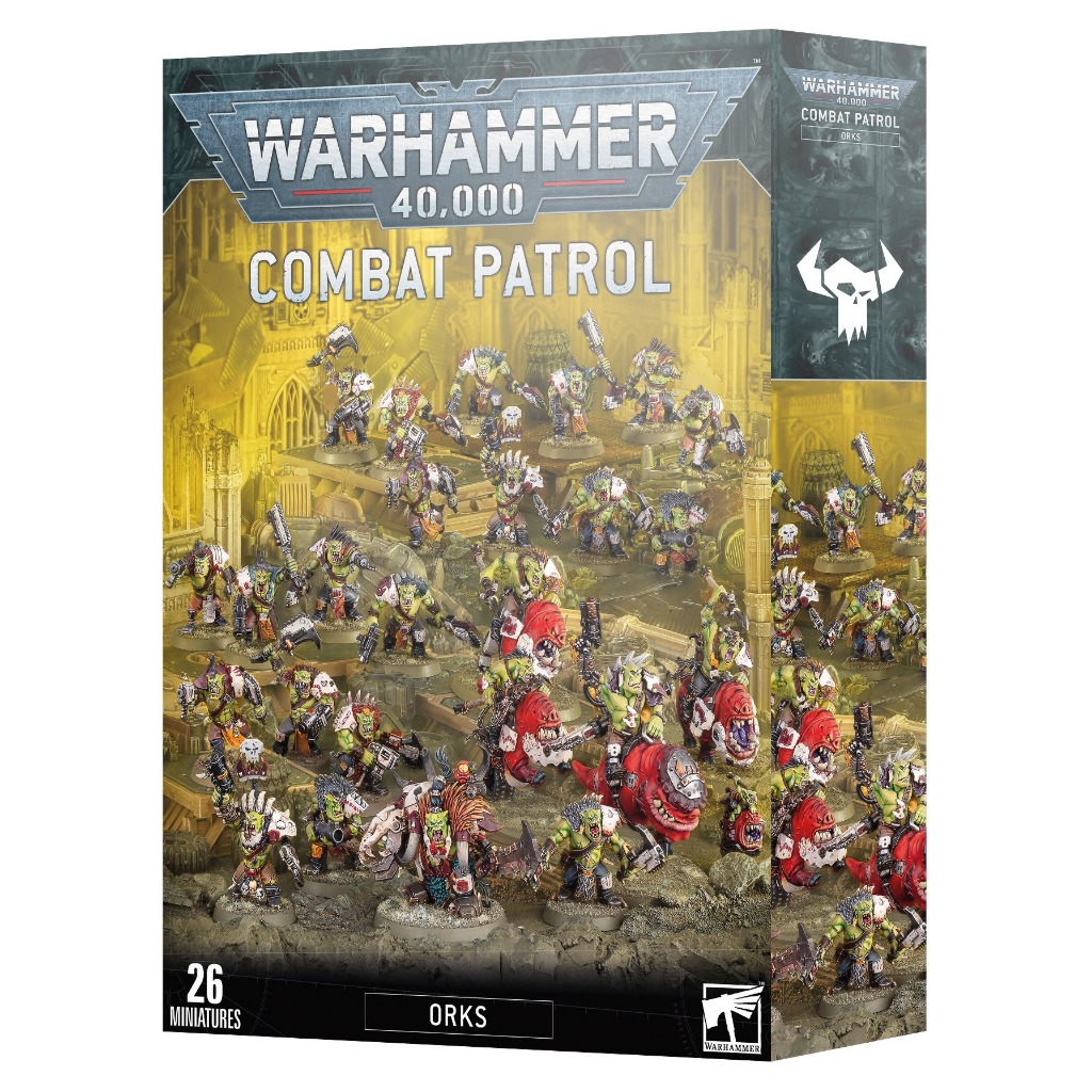[GW พร้อมส่ง] WARHAMMER 40K: COMBAT PATROL: ORKS โมเดลเกมสนามจำลองชุดเริ่มต้น (กล่องใหม่)