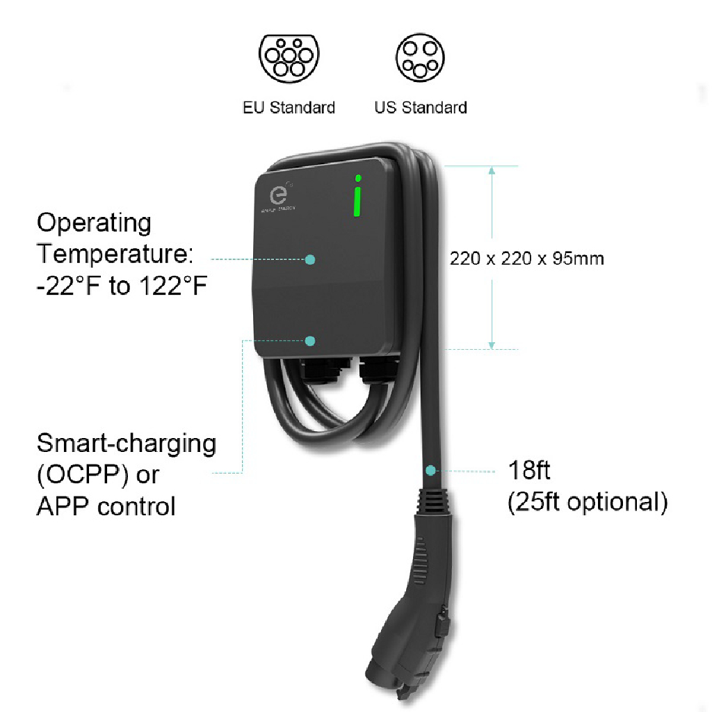 เครื่องชาร์จรถยนต์ไฟฟ้า Ample EV Charger EVC27 7kW