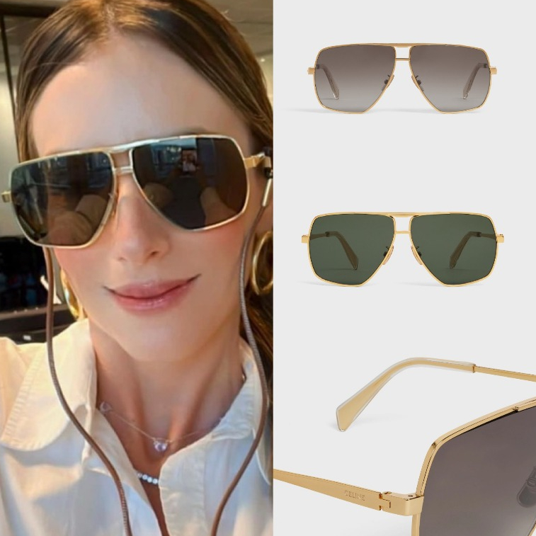 แว่นกันแดด Celine Metal 25 เลนส์Polarized sunglasses มาพร้อมกระเป๋าน้ำตาล+สายคล้องแว่นสุดหรู