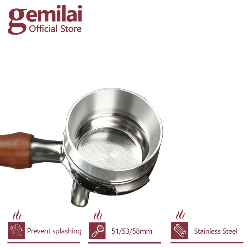 Aluminum Coffee Magnet Dosing Ring 51mm 58mm Filter for Brewing Bowl Coffee Powder Basket Spoon Tool Tampers