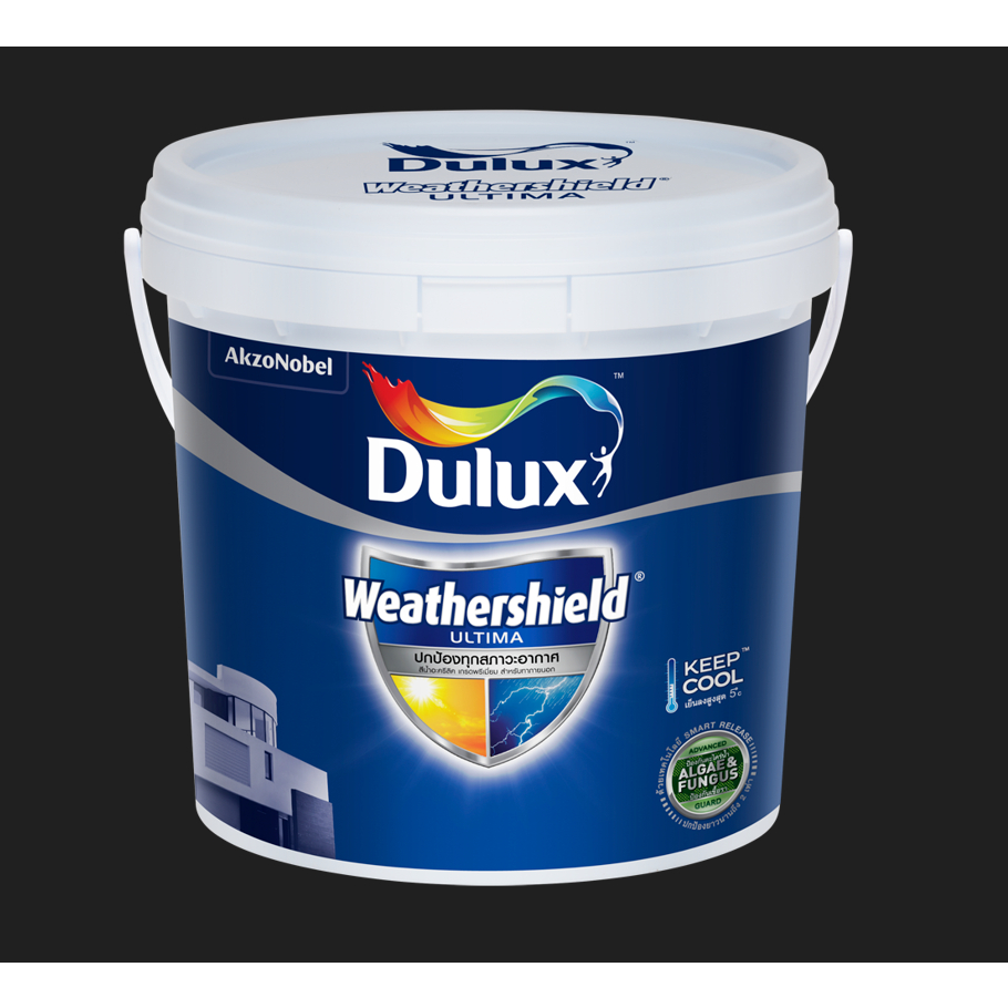 Dulux Weathershield Ultima สีทาภายนอก+ภายใน Dulux เวเธ่อร์ชิลด์ อัลติม่า เนียน และ กึ่งเงา   สีตามสั