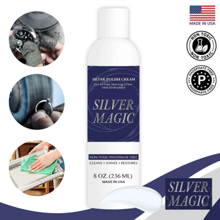 ครีมขัดเงิน/ทอง SILVER MAGIC จากอเมริกา สำหรับขัดเครื่องเงิน นาฬิกา ขนาด 236 ml และ 120 ml