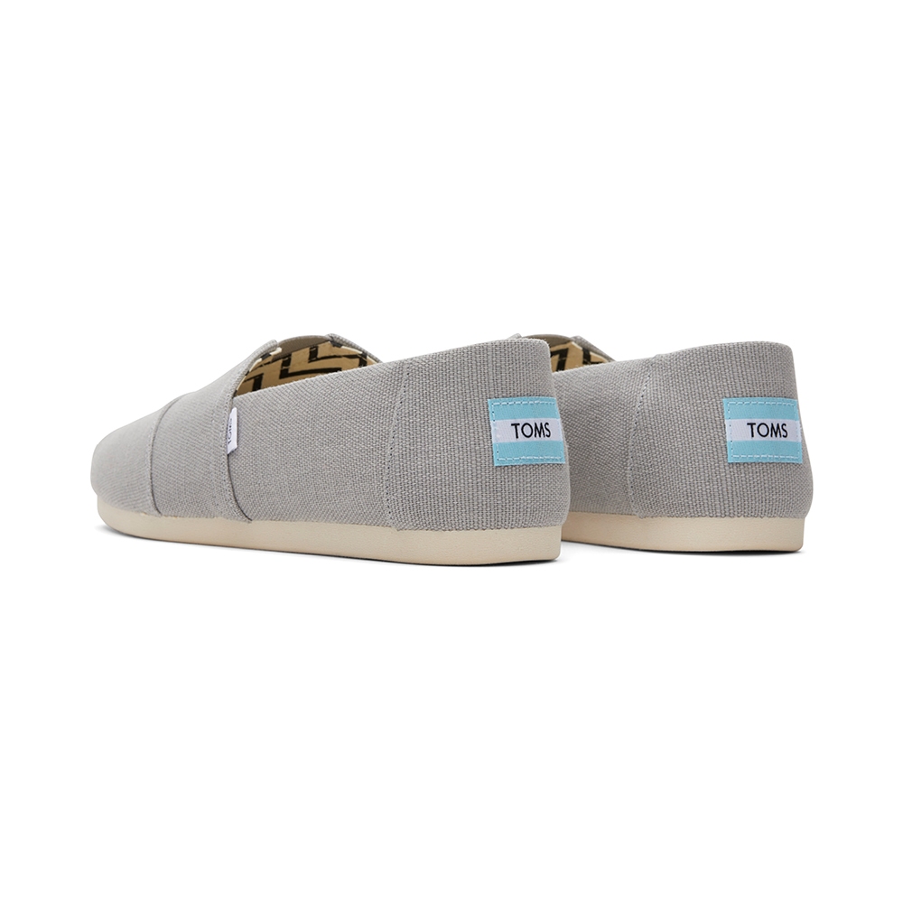TOMS รองเท้าลำลองผู้ชาย สลิปออน รุ่น Alpargata Drizzle Grey Heritage Canvas (CC) รองเท้าลิขสิทธิ์แท้