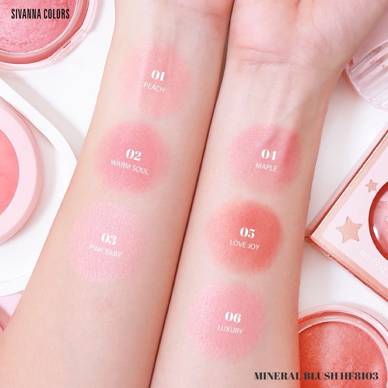HF8103 | ซีเวนน่า คัลเลอร์ส มิเนรอล บลัช SIVANNA COLORS MINERAL BLUSH - รูปที่ 5