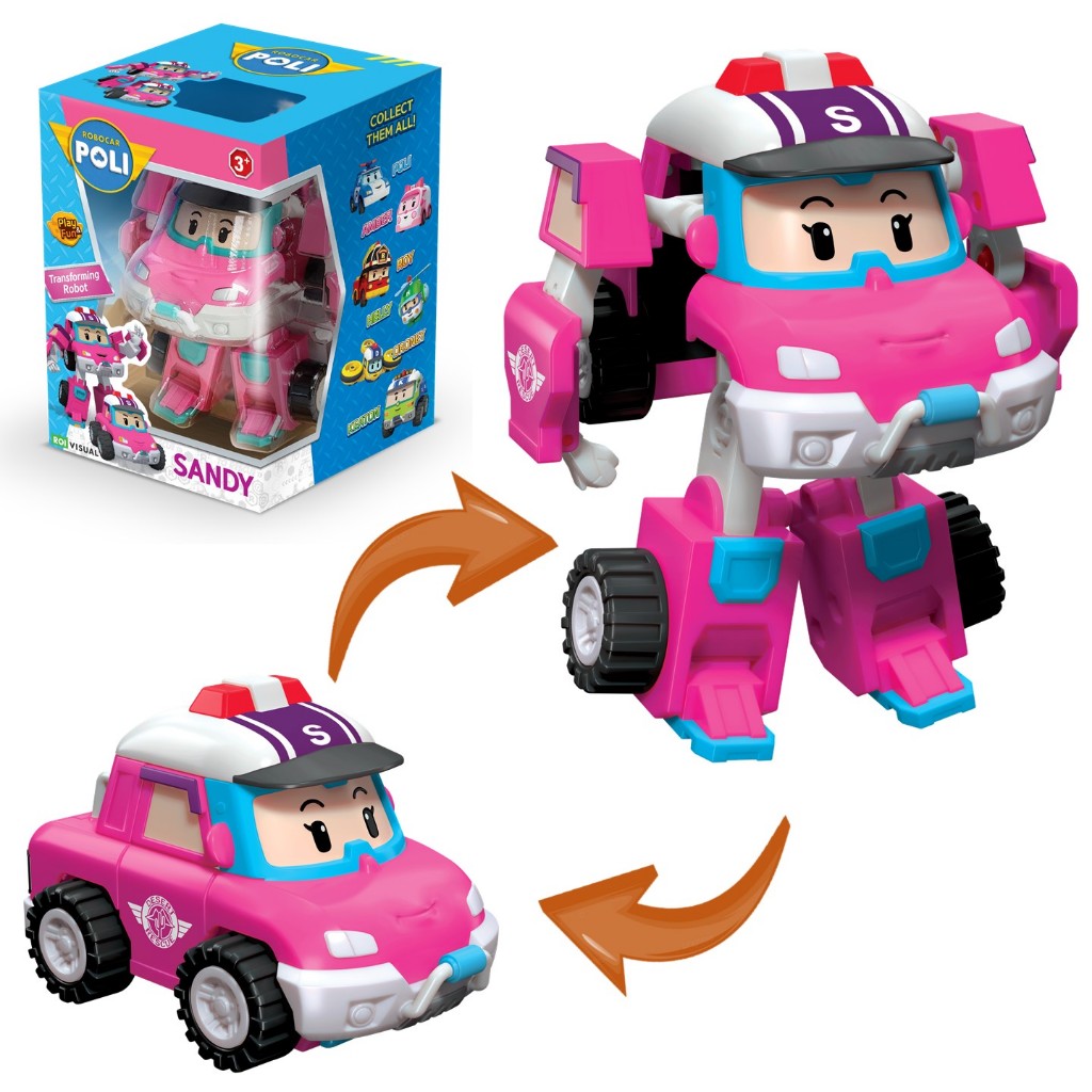ROBOCAR POLI  4” TRANSFORMING ROBOT -  SANDY ของเล่นหุ่นแปลงร่าง โรโบคาร์ โพลี เซนดี้ รหัส ROR0657