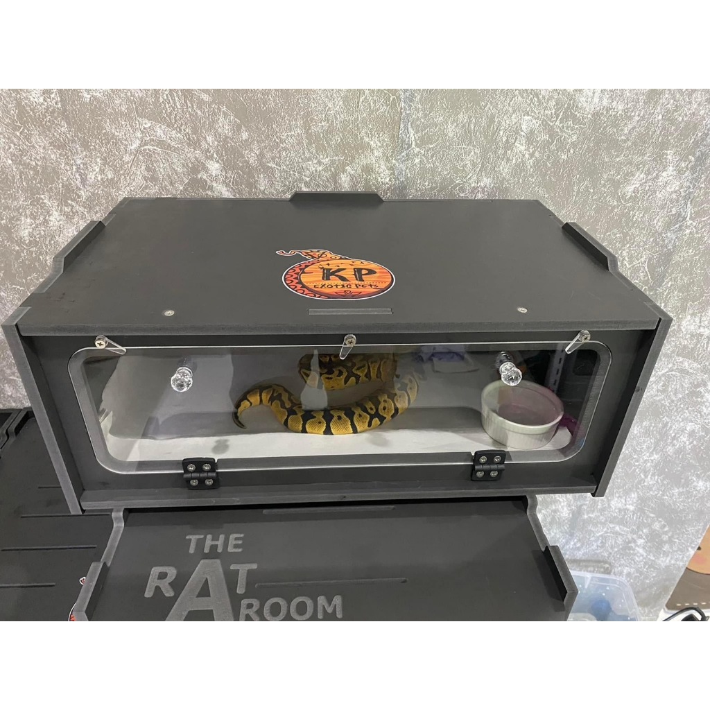 กล่องเพาะงูสไตล์ตู้โชว์กล่องใส่งูสำหรับเลี้ยงสัตว์เลื้อยคลาน2024ใหม่สำหรับงูกิ้งก่า - รูปที่ 3