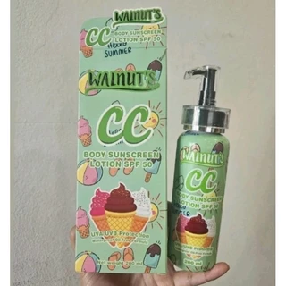 CC walnut โลชั่นปรับสภาพผิว ป้องกันแสงแดด กันน้ำดีมาก