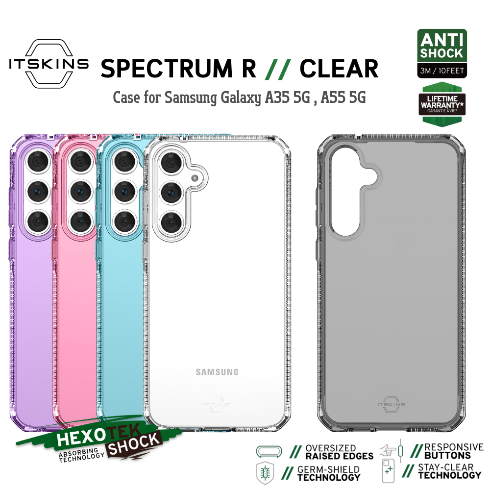 ITSKINS SPECTRUM_R// CLEAR Case เคสกันกระแทก สำหรับ Samsung Galaxy A35 5G, A55 5G