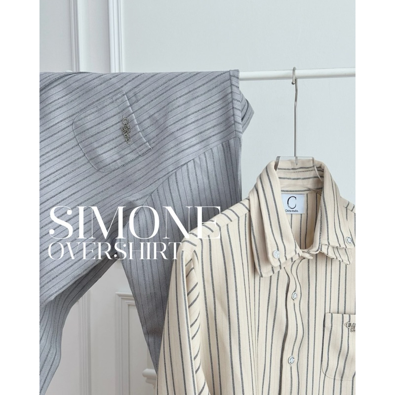 Chita studio-Simone overshirt เสื้อเชิ้ตแขนยาวoversize