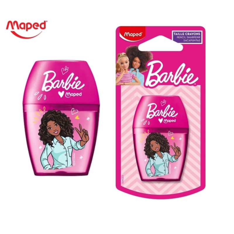 Maped กบเหลาดินสอ บาร์บี้ มาเพ็ด Maped x Barbie กบเหลา 1 ช่อง (ราคาต่อ 1 ชิ้น)