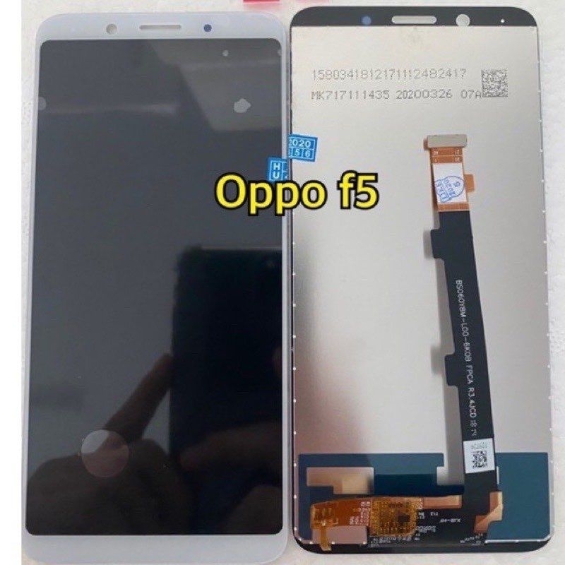 หน้าจอแท้oppof5มีสีขาว/ดำ