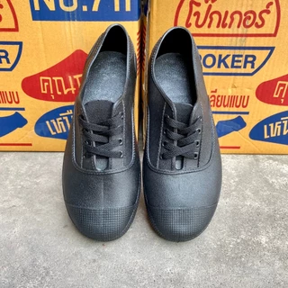 Poker รองเท้าผ้าใบยาง รองเท้ายาง ขนาด 36-43 พร้อมส่ง!!