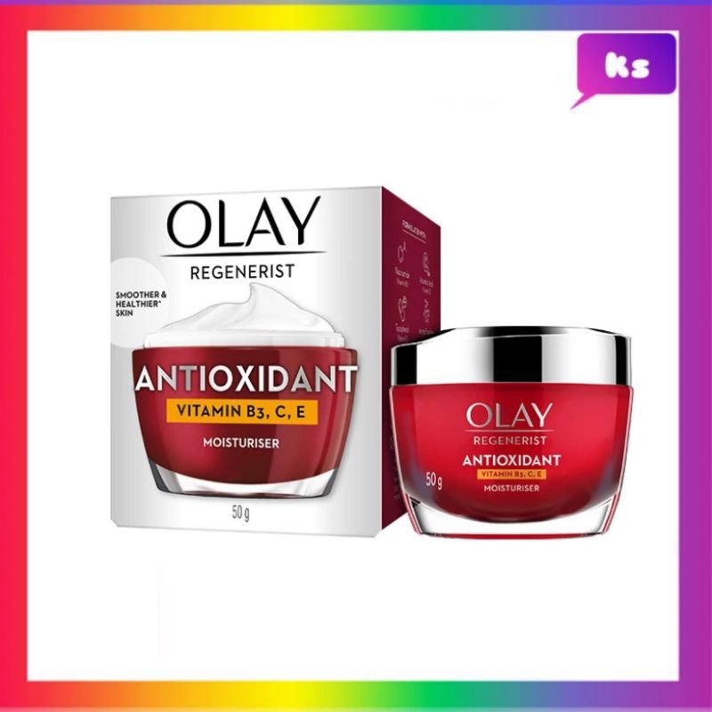 ( 1 กระปุก) olay antioxidant โอเลย์ รีเจนเนอรีส แอนตี้ออกซิแดนท์ วิตามิน บี3 ซี อี มอยเจอร์ไรเซอร์ 5