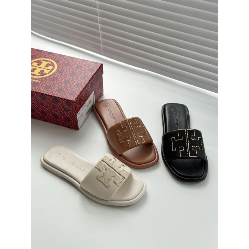 รองเท้าแตะ Tory Burch หนังแกะแท้