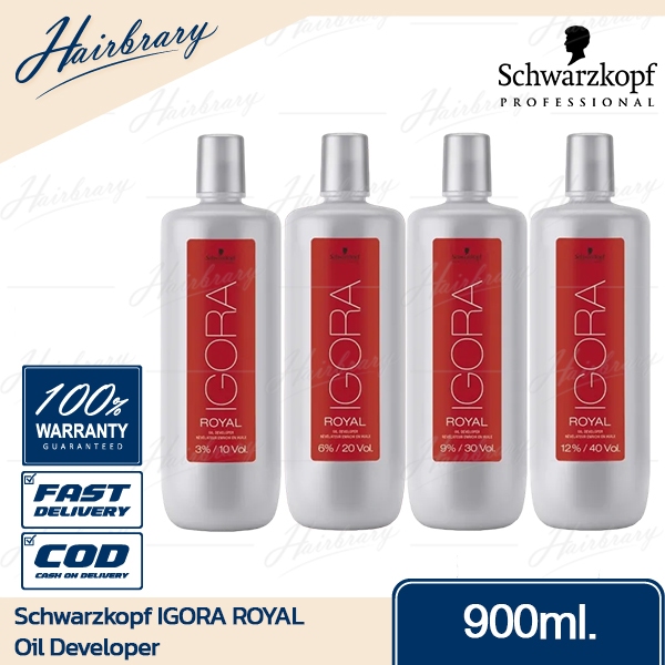 ชวาร์สคอฟ Schwarzkopf IGORA ROYAL Oil Developer 900/1000ml. ดีเวลลอปเปอร์ ครีมผสมสีชวาร์สคอฟ สำหรับใ