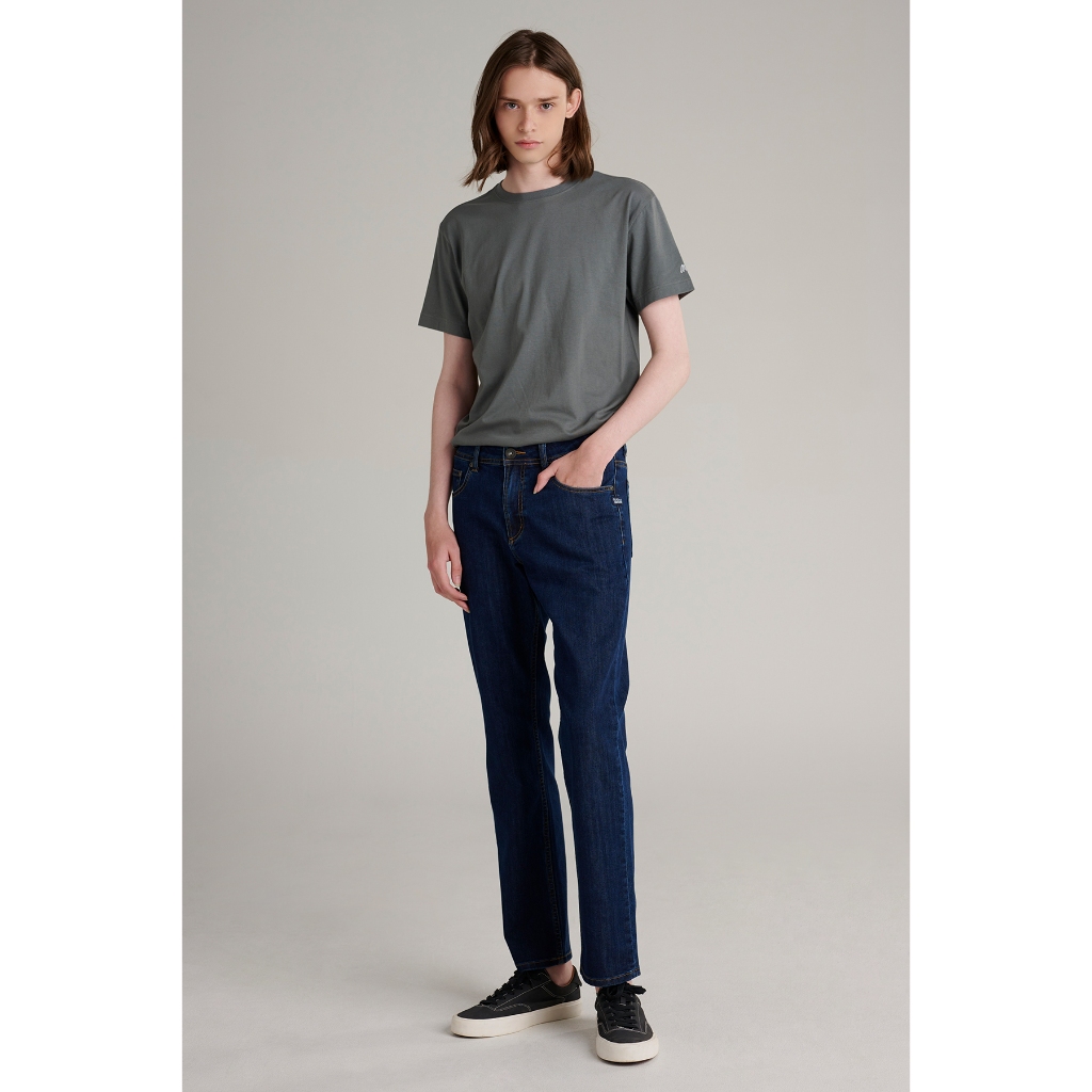 Mc jeans กางเกงยีนส์ผู้ชาย ทรงขากระบอกเล็ก (Straight) สียีนส์เข้ม MMIZ206