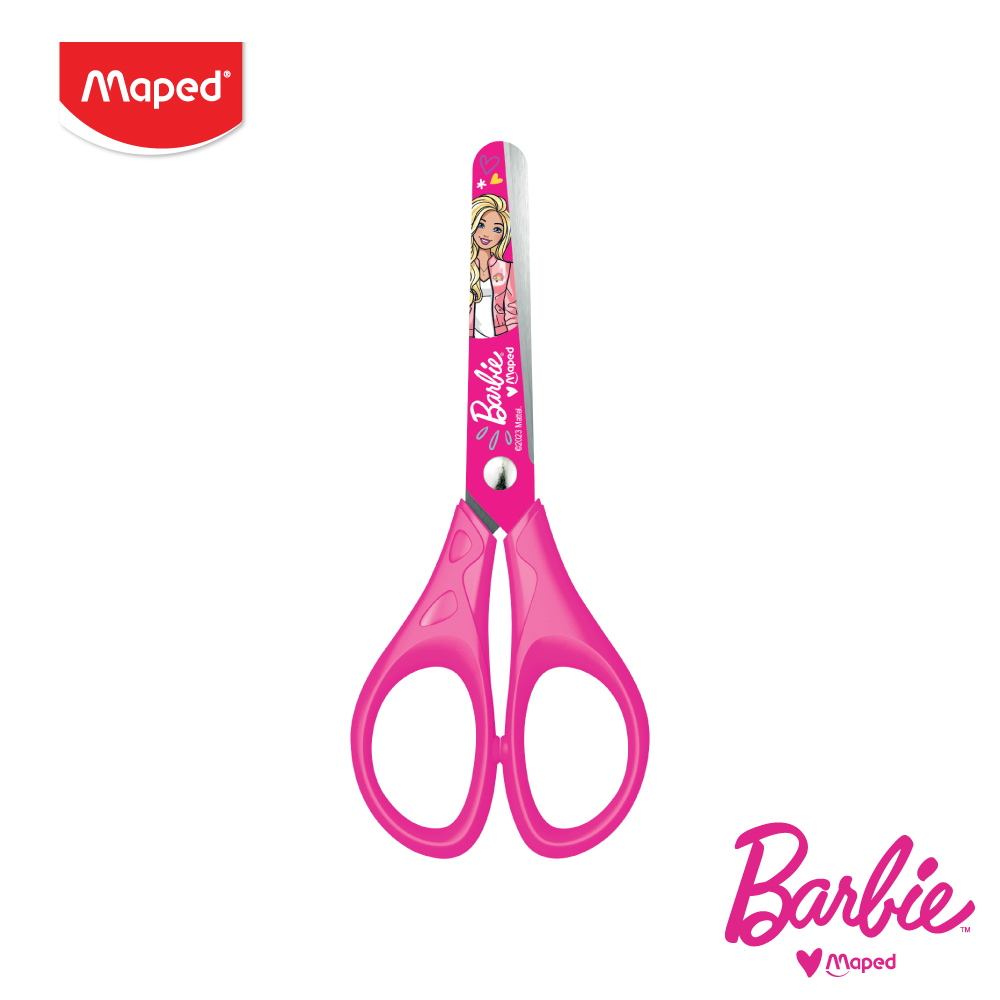 Maped (มาเพ็ด) กรรไกร 5นิ้ว สกรีนลาย Barbie บาร์บี้ รหัส SC/464213