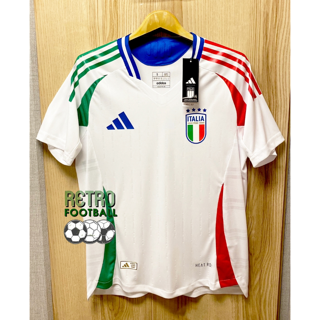 เสื้อฟุตบอลทีมชาติ อิตาลี Away ชุดเยือน ยูโร 2024 [ PLAYER ] เกรดนักเตะ สีขาว ตรงปกเหมือนต้นฉบับกล้ารับประกันคุณภาพ