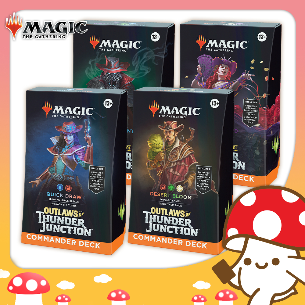 MTG : Outlaws of Thunder Junction (OTJ) - Commander Deck Case จาก Kinoko Card Game Shop | Magic the 