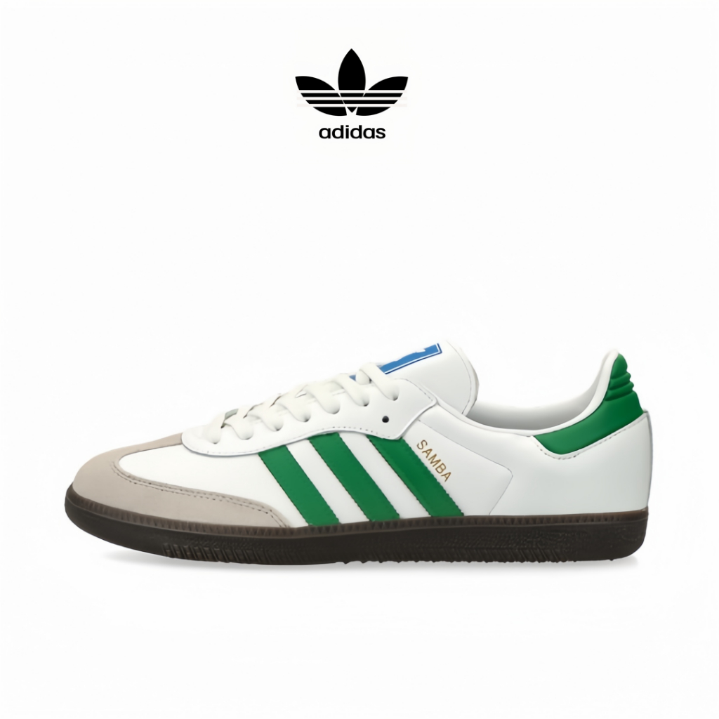 adidas originals Samba Samba OG white green （ของแท้ 100 %）