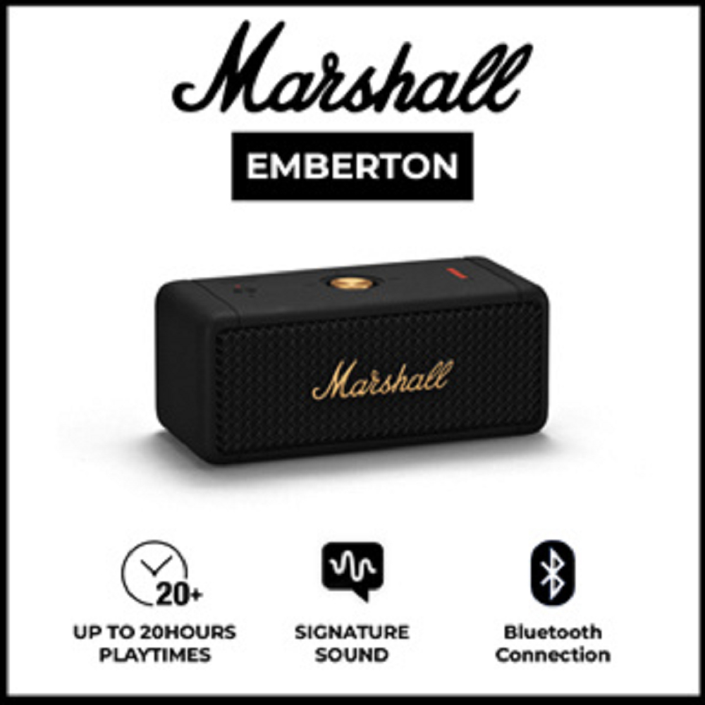 Marshall Emberton Wireless Bluetooth Speaker Mini Portable Outdoor Speakers