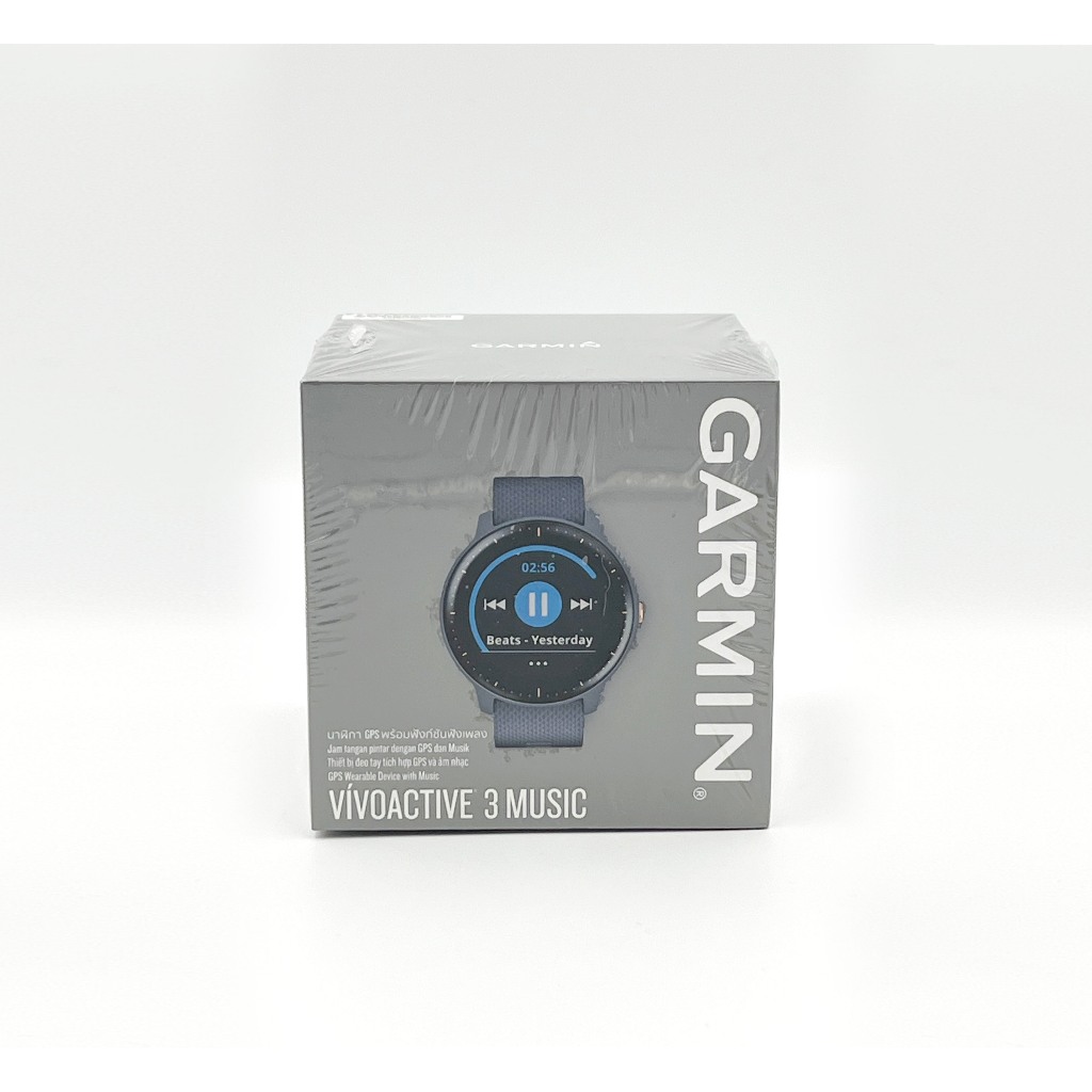 Garmin vívoactive® 3 Music GPS Smartwatch พร้อมวัดอัตราการเต้นหัวใจ ฟังเพลงได้ในตัว