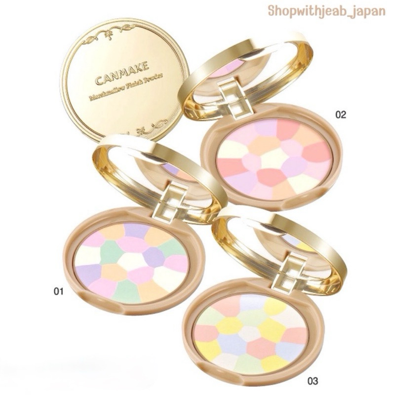 แป้ง Canmake Marshmallow Finish Powder ~Abloom~ แป้งโปรงแสง 5 เฉดสี SPF19•PA++