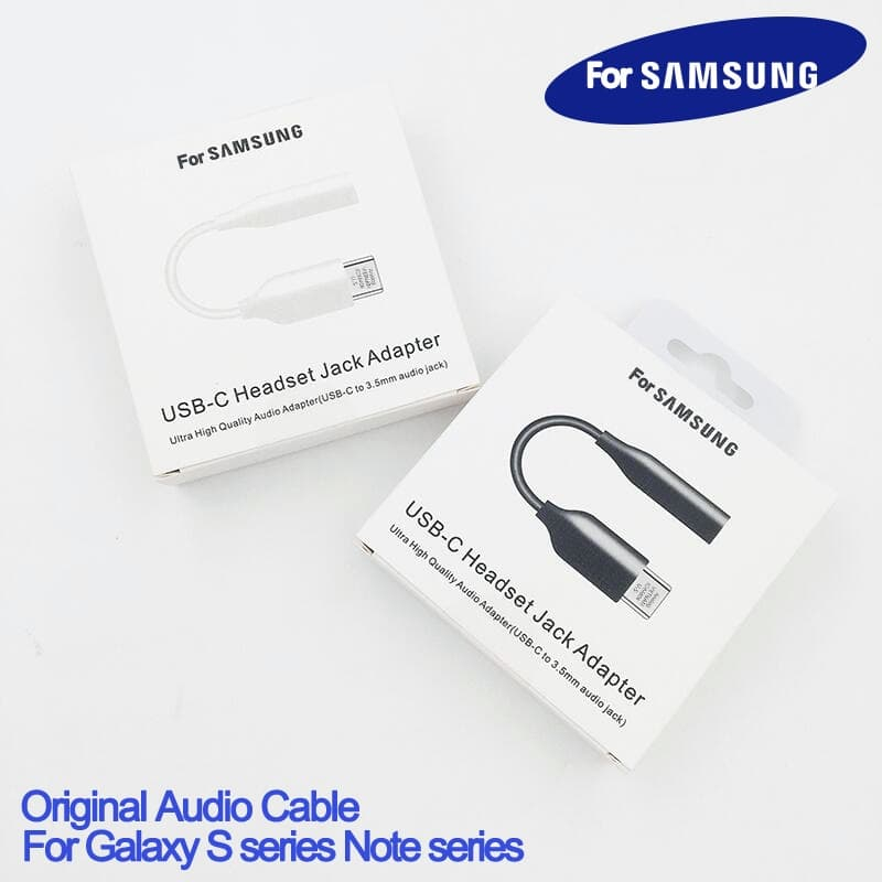 Samsung TYPE C headphone adapter converts to genuine 3.5mm headphones