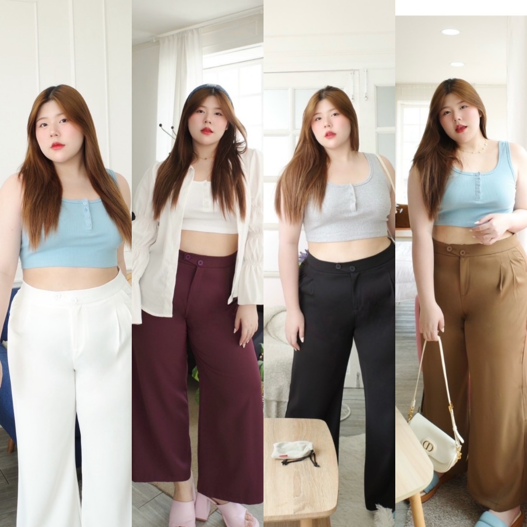 Harmony pants รุ่นใหม่ !! กางเกงขายาวใส่ง่ายทรงสวยมากกก ใส่สบายผ้ารีดง่ายมากๆ