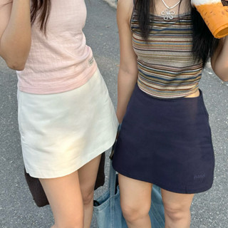 ♡‧₊˚ Cotton Skirt Pants กระโปรงกางเกงคอตตอน nms203