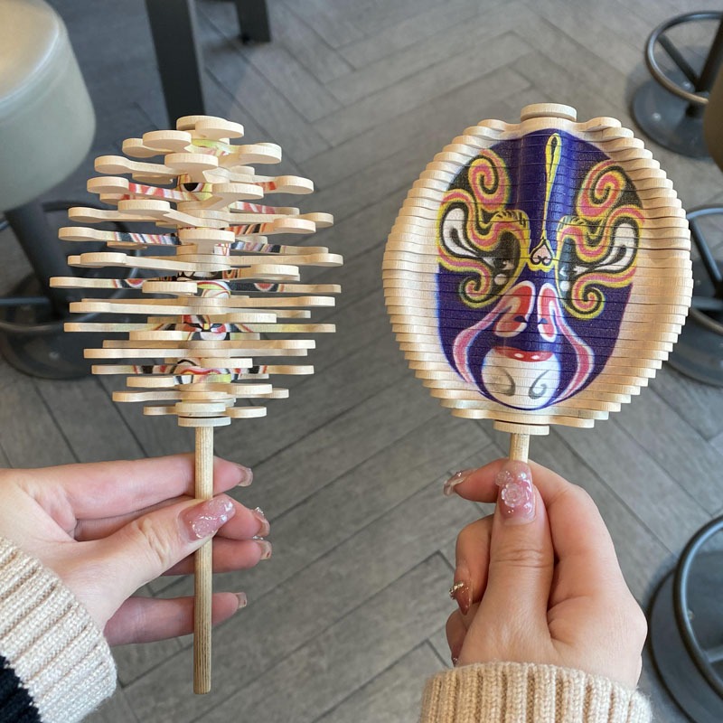 ของเล่นคลายเครียด Fibonacci Spiral Tree ไม้หมุนอมยิ้ม Face Paint ฟิชเชอร์อาร์เรย์ สำหรับเด็กและผู้ใหญ่ พัฒนาสมาธิ สนุกสน