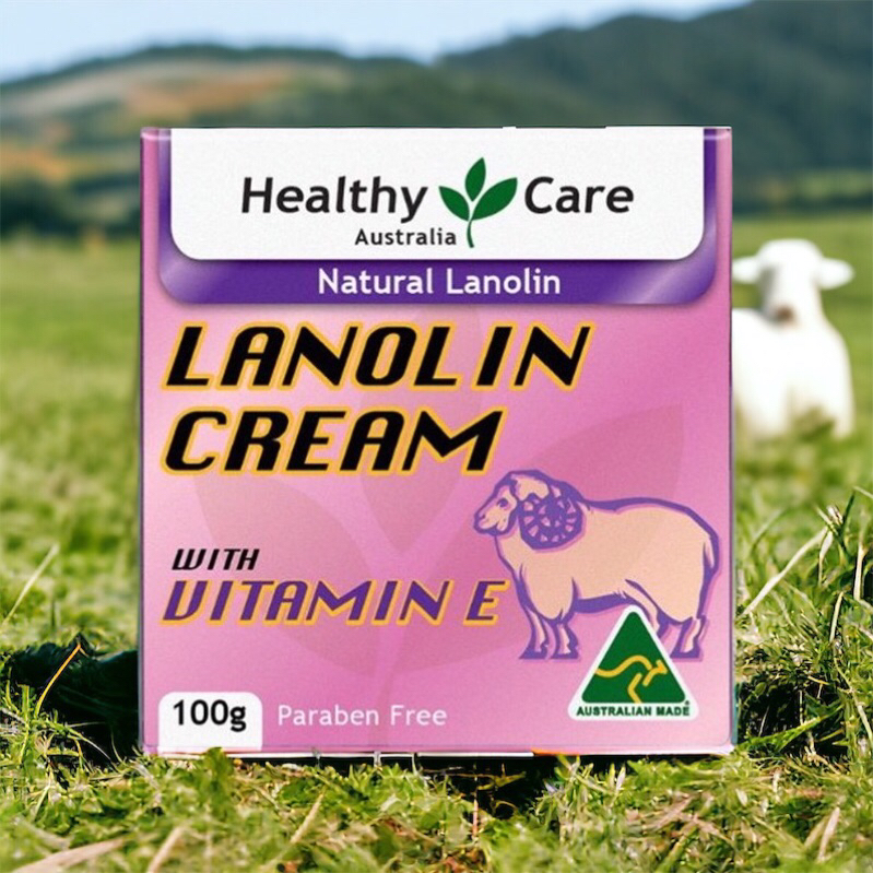 🔥🔥พร้อมส่ง สินค้าแท้จาก Australia 🇦🇺🇦🇺Healthy Care Lanolin Cream with Vitamin E 100 g. ครีมรกแกะ