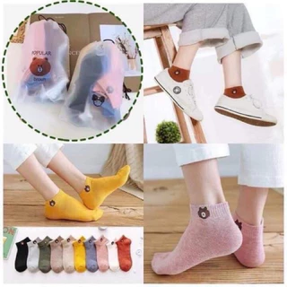 💦พร้อมส่ง💦ถุงเท้าข้อสั้น สีพื้น ใส่สบาย ราคาถูกมาก