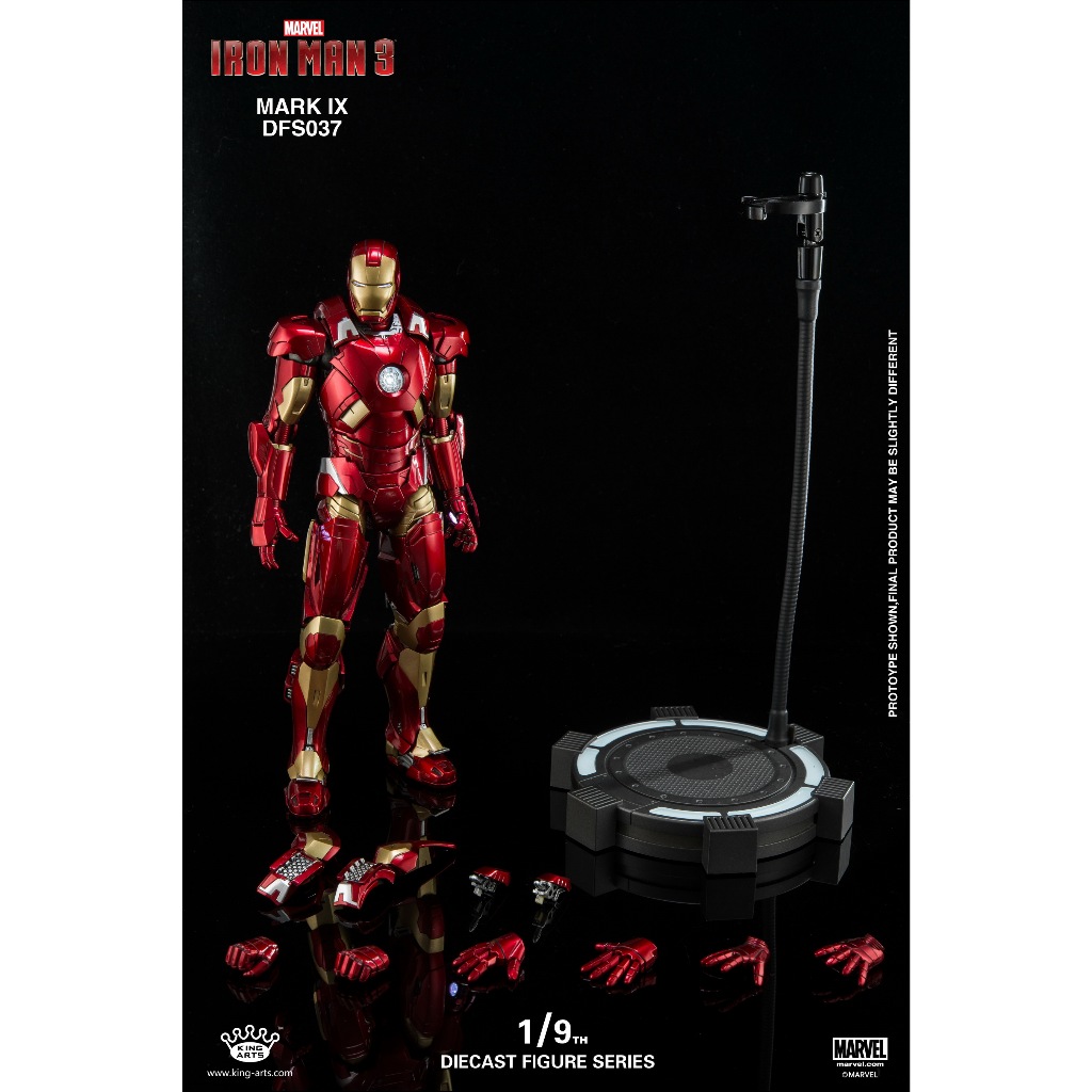 King Arts ™  1/9 IRON MAN MARK IX ( 9 ) Diecast Figure Series DFS037 from Iron Man 3 ไอรอนแมน โมเดล 