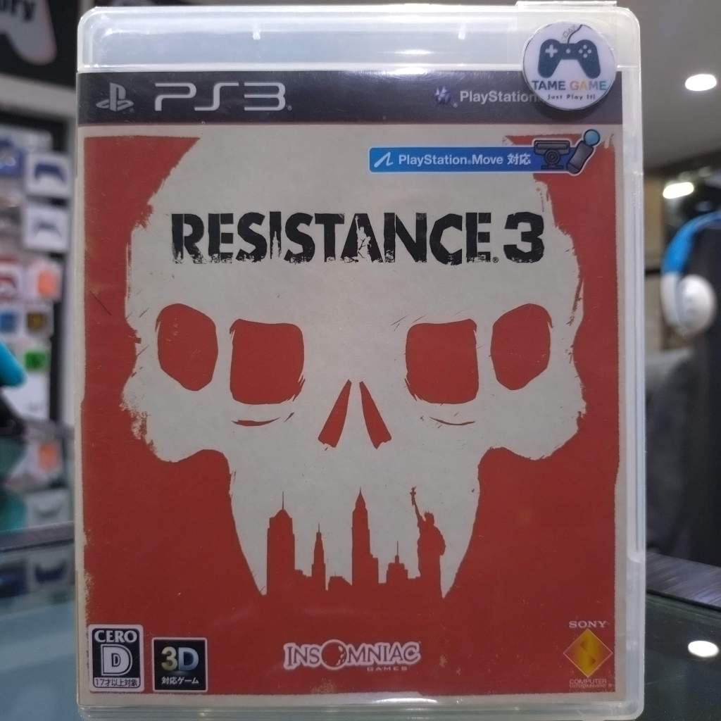 (ภาษาอังกฤษ) มือ2 PS3 Resistance 3 แผ่นPS3 เกมPS3 มือสอง (เล่น2คนได้ PS Move Compatible Resistance3)
