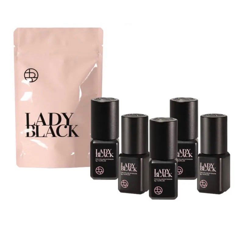 Lady glue กาวต่อขนตา ของแท้100% แห้ง2-3วิ สำหรับให้มือใหม่