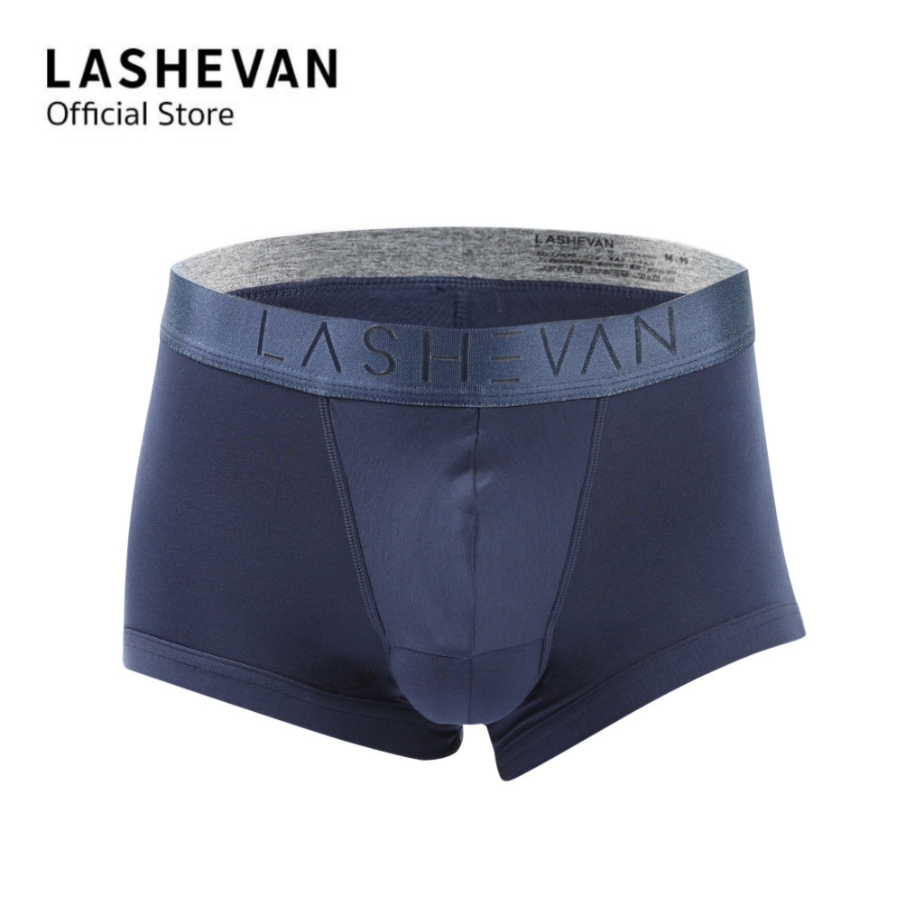 LASHEVAN กางเกงชั้นในชาย รุ่น Premium Monosolid - สี Navy