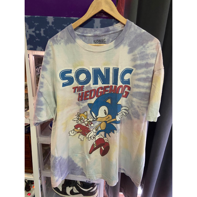 Sonic The Hedgehog SEGA Tie-Dye Tshirt เสื้อแขนสั้นมือสอง