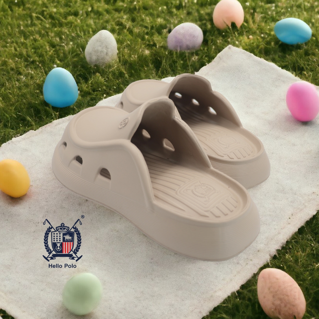 Hello Polo รุ่น HP8030 รองเท้าแตะ เปิดส้น รองเท้าแบบสวม พื้นนุ่ม EVA กันน้ำ ใส่ส