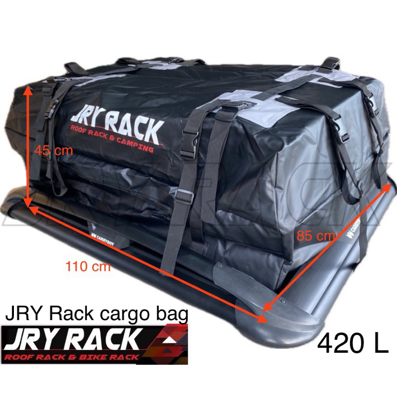 JRY Rack กระเป๋ากันน้ำ PVC 550D กระเป๋าแร็คหลังคากันน้ำ กระเป๋าขนสัมภาระ กระเป๋าแร็ค รุ่นใหม่ ผ้าหนา