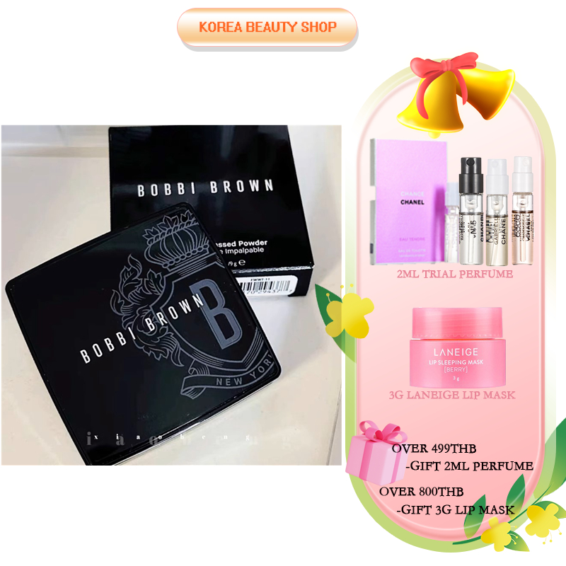 ใหม่ล่าสุด2023 Bobbi Brown Sheer Finish Pressed Powder Compact #01 / #05 / #11 แป้งฝุ่น 10g (บ็อบบี้ บราวน์)