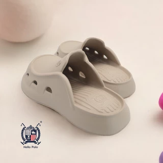Hello Polo รองเท้าแตะผู้หญิงแฟชั่น รองเท้าหัวโต กันลื่น 3.5CM EVA พื้นหนา พื้นนิ่ม ลําลอง นิ่มเหมือนเหยียบขี้ HP8030