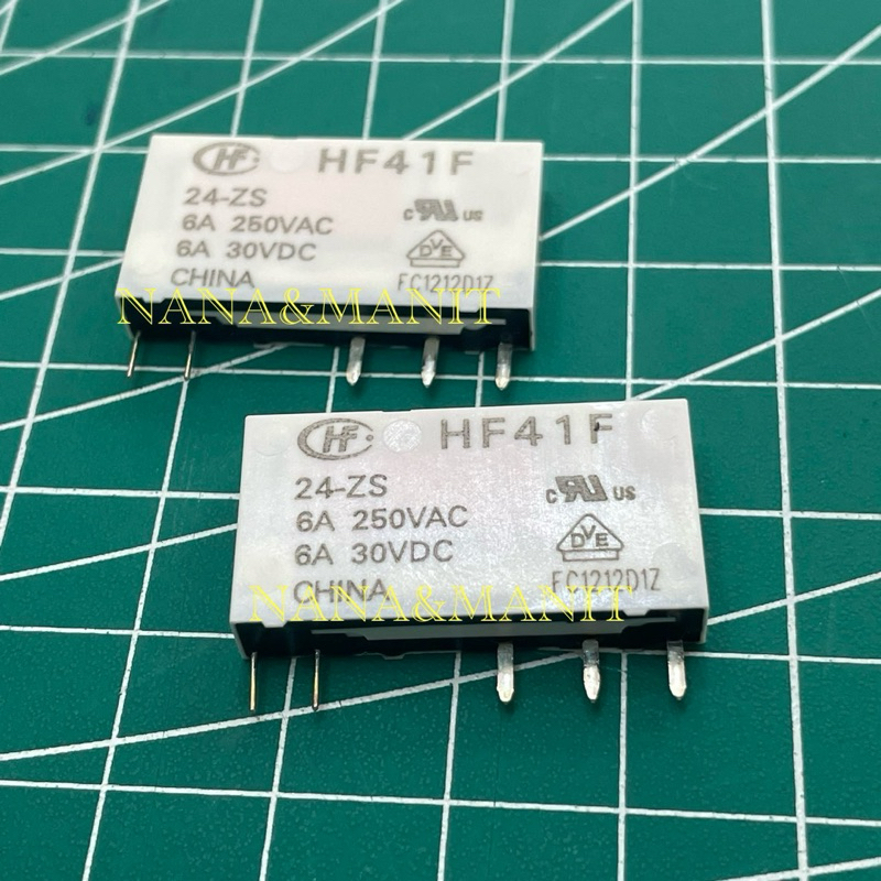 Relay HF41F (5V,12V,24V) พร้อมส่งในไทย🇹🇭 ราคาต่อ 1 ตัว