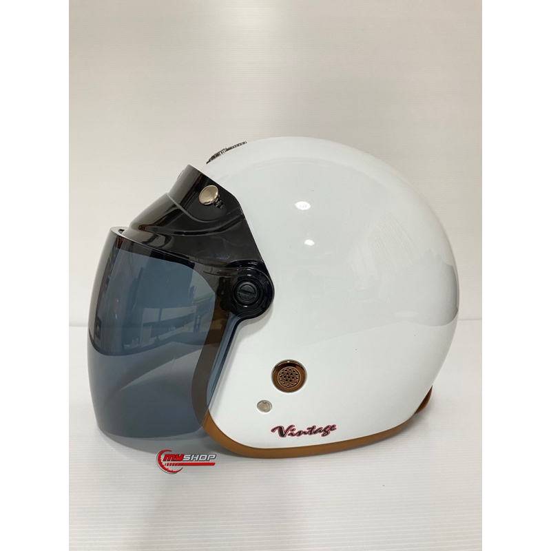 หมวกกันน็อคทรงวินเทจ คลาสสิค SPACE CROWN Vintage รุ่นใหม่ล่าสุด - รูปที่ 3