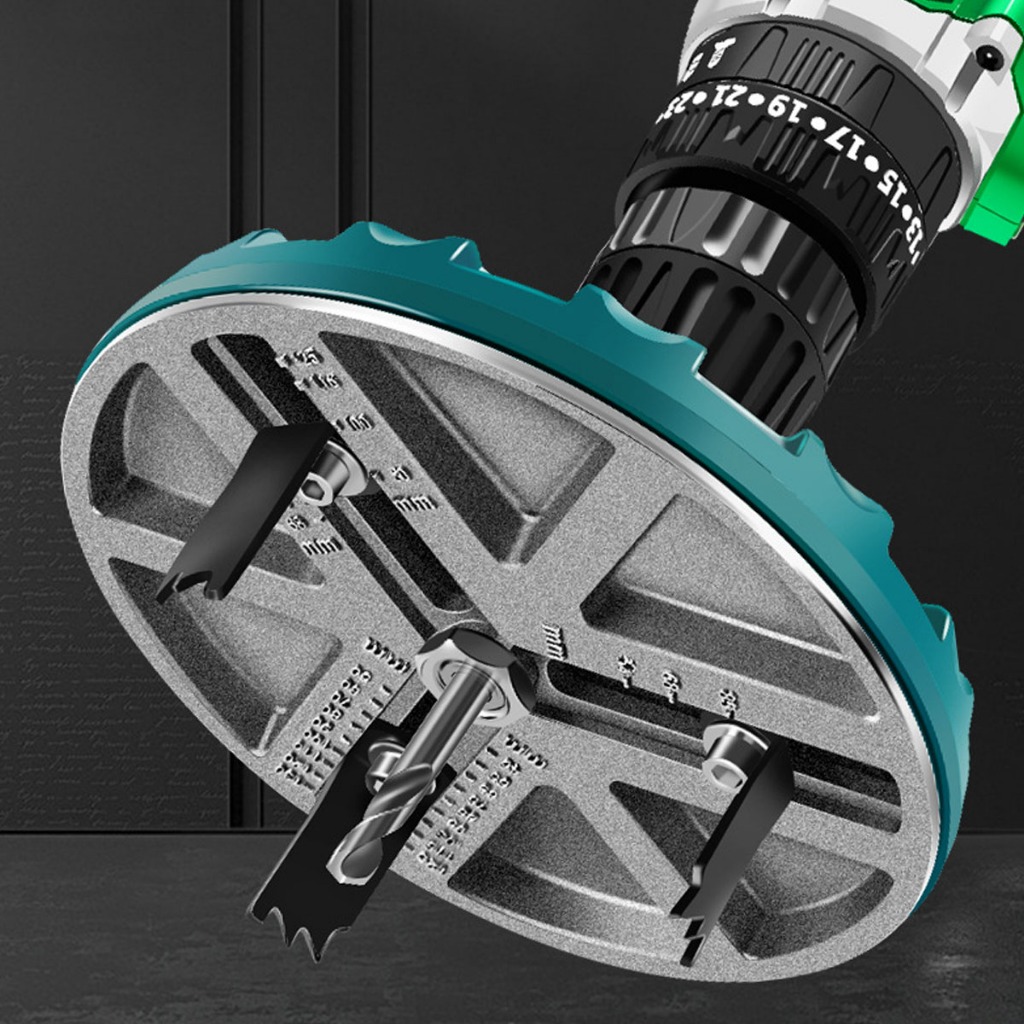 โฮลซอเจาะฝ้า เจาะวงกลม ปรับขนาดได้ 45-130 มม. Adjustable Punch Saw Tool for Drilling Adjustable Hole Saw