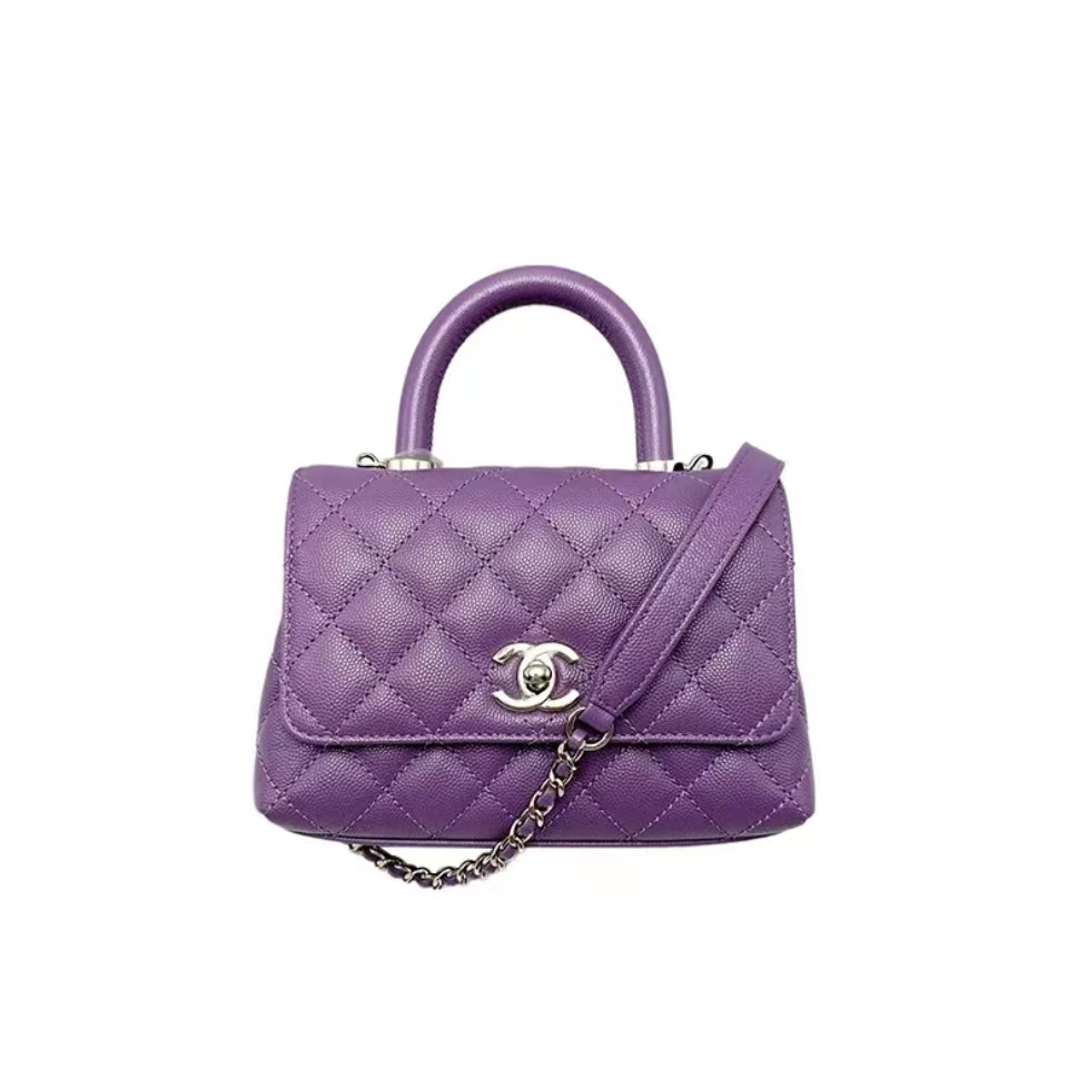 Chanel/Women's Bag/COCO Gold Buckle Diamond Chain Shoulder Strap Crossbody Bag แท้ 100%